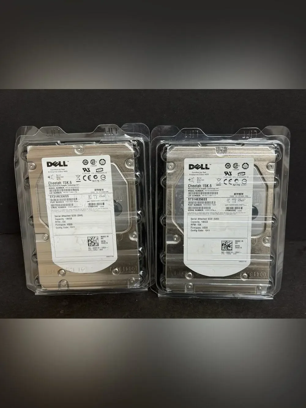 BRAND NEW LOT Dell Cheetah 15K.6 146GB HDD Drives
